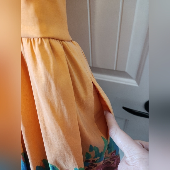 Aqua Brand Floral Strapless Dress Fit&Flare Size 12 Homecoming Summer Fall - Picture 2 of 12